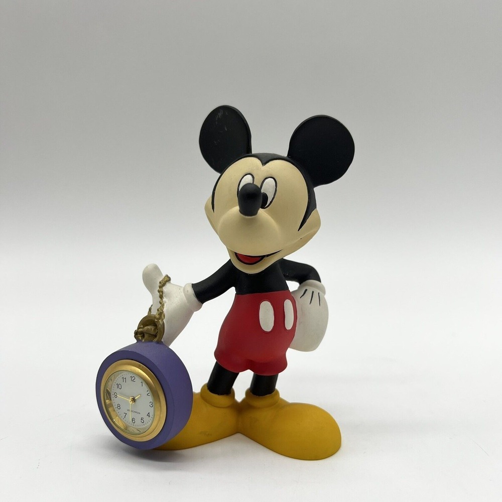 Disney Mickey Mouse Unlimited Verichron Timepiece Rare Clock Figure‎ Vintage HTF